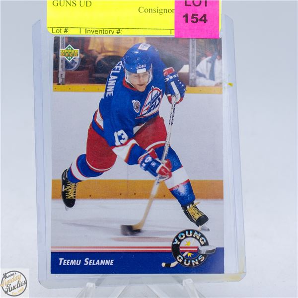 TEEMU SELANNE ROOKIE YOUNG GUNS UD