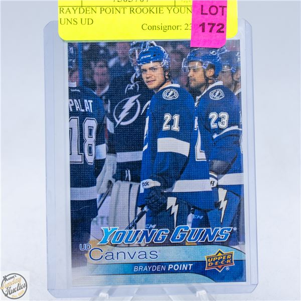 BRAYDEN POINT ROOKIE YOUNG GUNS UD