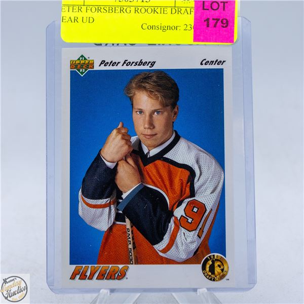 PETER FORSBERG ROOKIE DRAFT YEAR UD