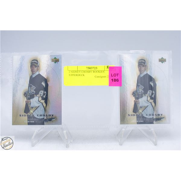2 SIDNEY CROSBY ROOKIES UPPERDECK