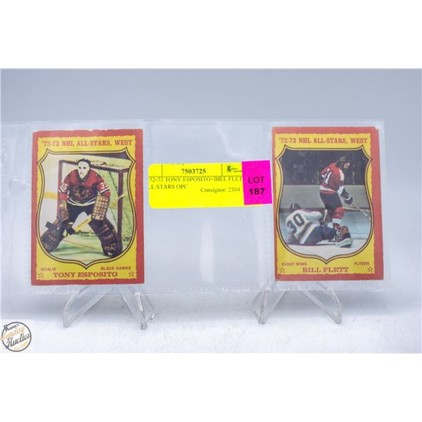 1972-73 TONY ESPOSITO+BILL FLETT ALL STARS OPC