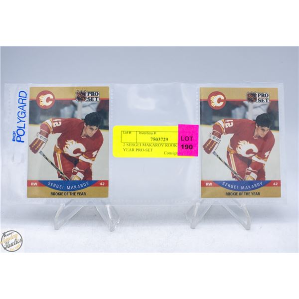 2 SERGEI MAKAROV ROOKIE OF THE YEAR PRO-SET