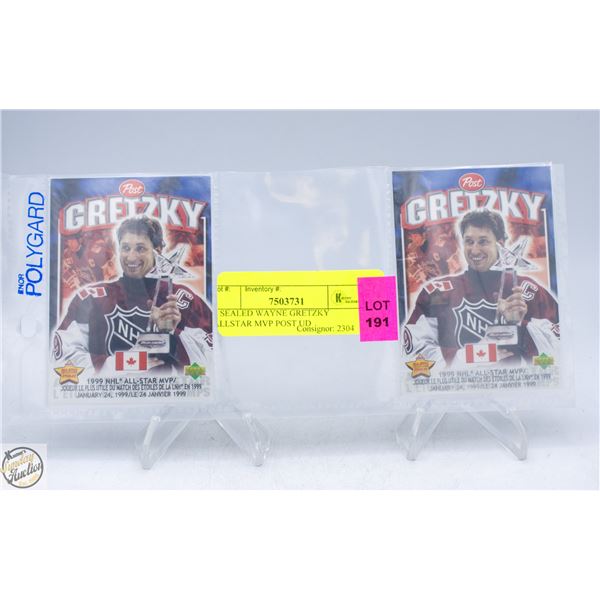 2 SEALED WAYNE GRETZKY ALLSTAR MVP POST UD