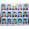 Image 1 : 1985-86 UNCUT SHEET OILERS 1 WAYNE GRETZKY
