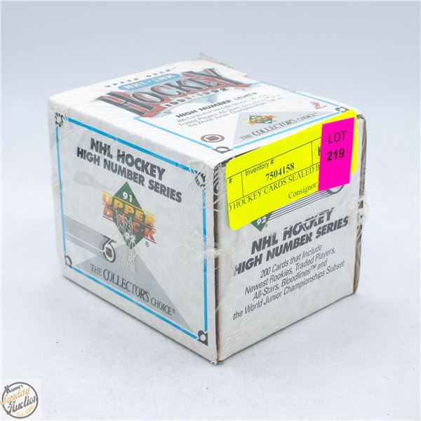 UD HOCKEY CARDS SEALED BOX