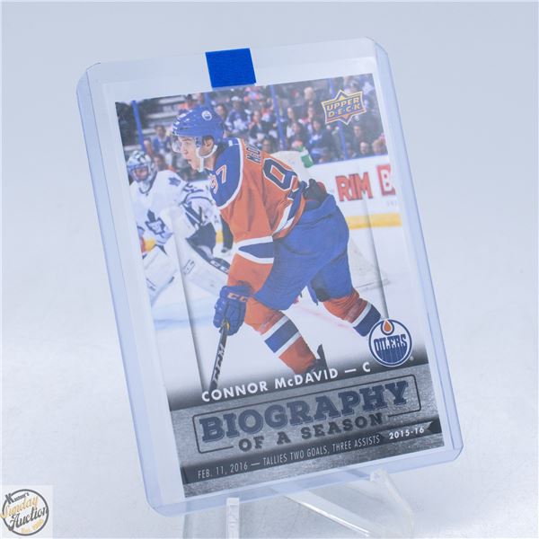 CONNOR MCDAVID ROOKIE UPPER DECK