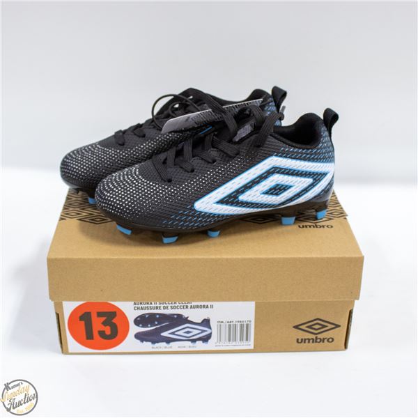 NEW UMBRO AURORA II SOCCER CLEATS KIDS SIZE 13