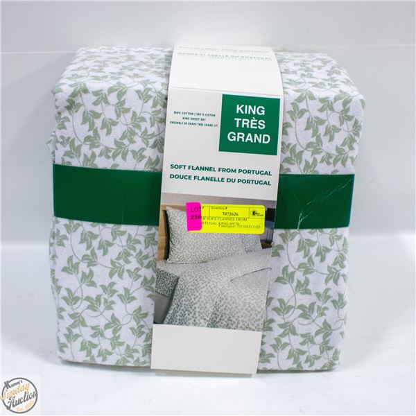 NEW SOFT FLANNEL FROM PORTUGAL KING 4PCSC