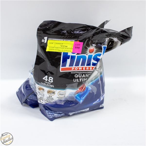 2 X 48 TABS FINISH POWERBALL DISHWASHING DETERGENT