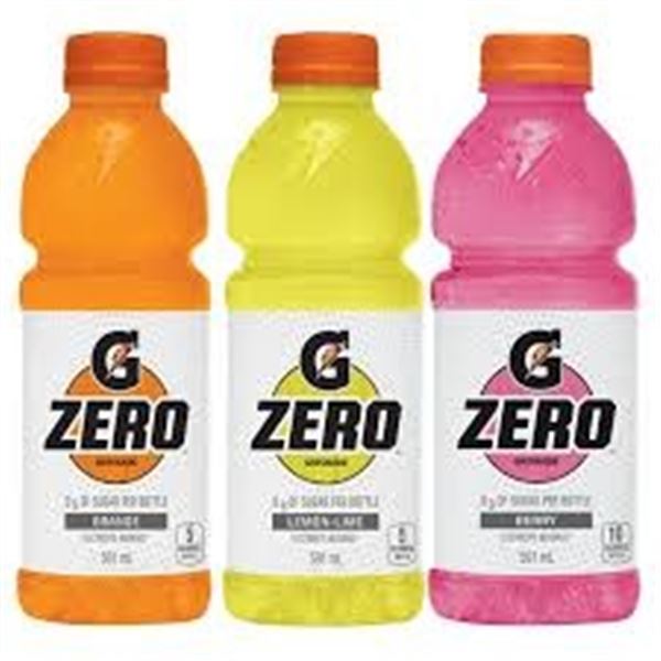 28 X 591ML GATORADE ZERO SUGAR VARIETY PACK