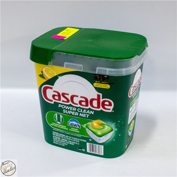 BOX OF CASCADE POWER CLEAN DISHWASHING DETERGENT