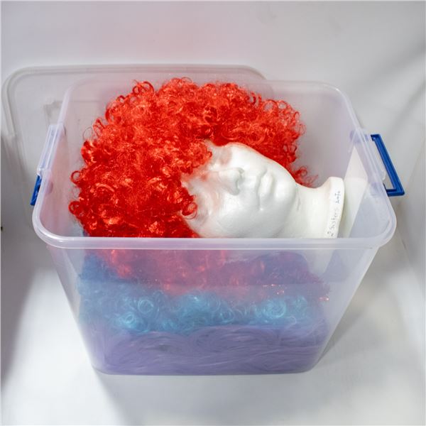 LOT OF 4 COLORFUL WIGS