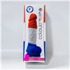 Image 1 : NEW COLOURS TRICOLOR EDITION 5" SUCTION CUP DILDO