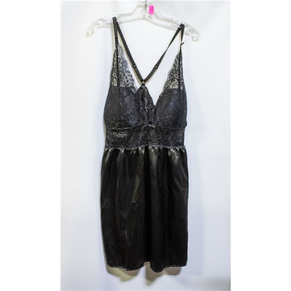 SMALL SIZE LINGERIE SET BLACK BABYDOLL STYLE
