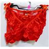 Image 1 : RED LACY BRA AND PANTIES SET SIZE UNKNOWN