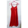 Image 1 : RED LACE LINED DRESS SLIP SIZE UNKNOWN