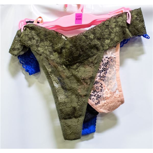 FOUR PAIRS OF SIZE SMALL LACEY PANTIES