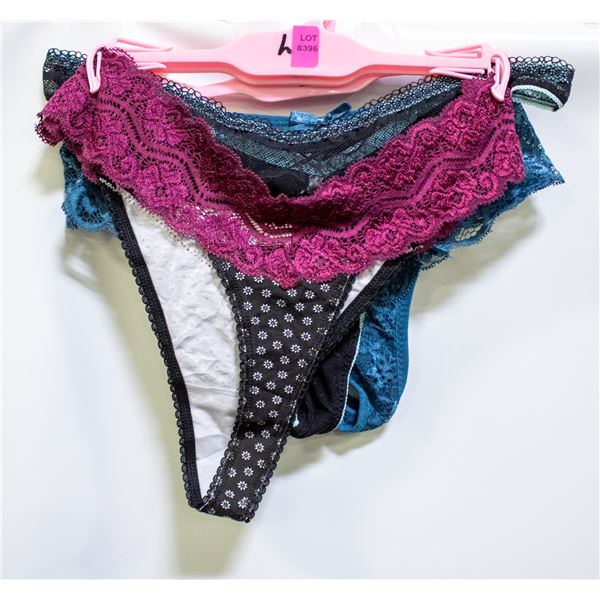 THREE PAIRS OF SIZE SMALL LACEY PANTIES