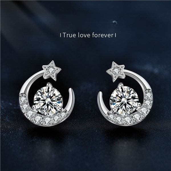 1 CT GRA CERTIFIED STAR MOON STYLE ROUND BRILLIANT