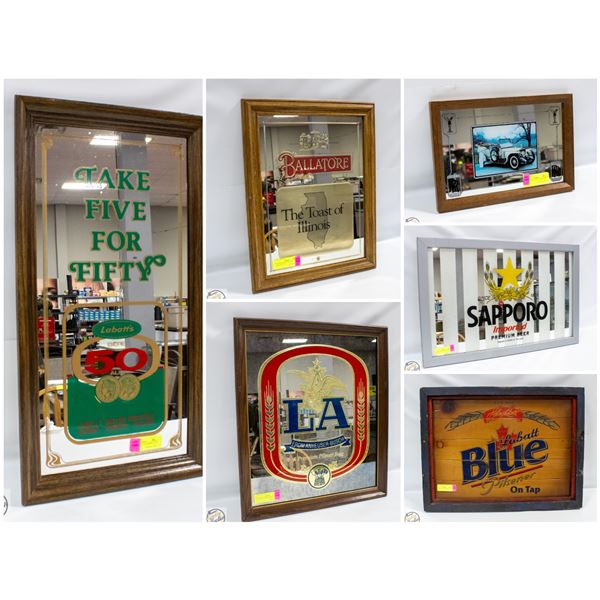 FEATURED VINTAGE BEER MIRRORS