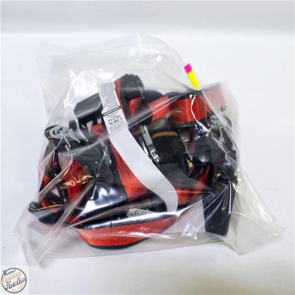 REPACKED 4PCS POWERBUILT RATCHET TIE DOWN SET