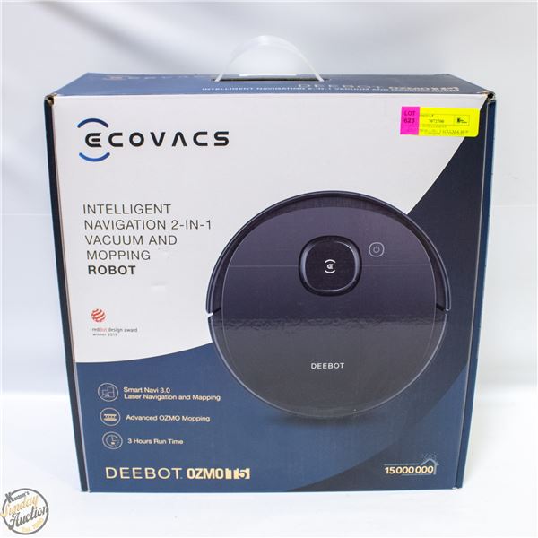 ECOVACS INTELLIGENT NAVIGATION 2-IN-1 VACUUM & MOP