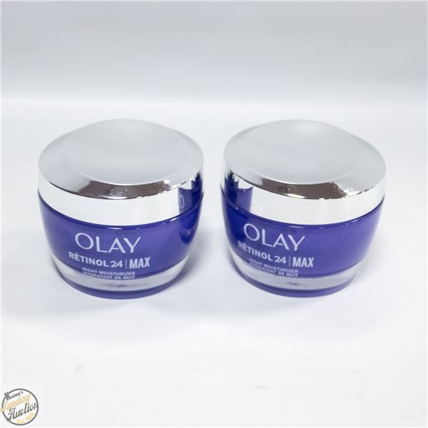 2 X 50ML OLAY REGENERIST RETINOL NIGHT MOISTURIZER