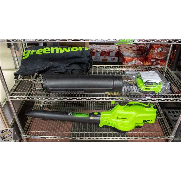 GREENWORKS 80V 3-IN-1 BLOWER VACUUM