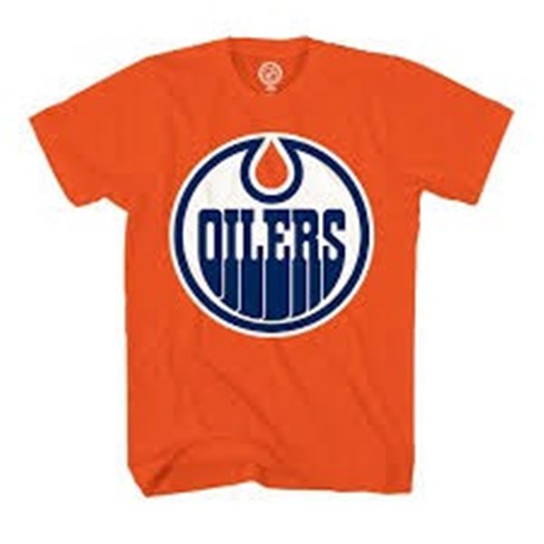 NEW EDMONTON OILERS ORANGE T-SHIRT LARGE