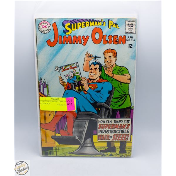 12 CENT SUPERMAN COMIC 110 SILVER AGE