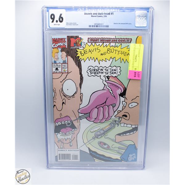 CGC 9.6 BEAVIS & BUTTHEAD #1