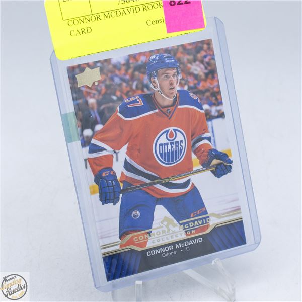 CONNOR MCDAVID ROOKIE YEAR CARD
