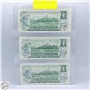 Image 2 : LOT OF 3 1973 UNCIRCULATED DOLLARS