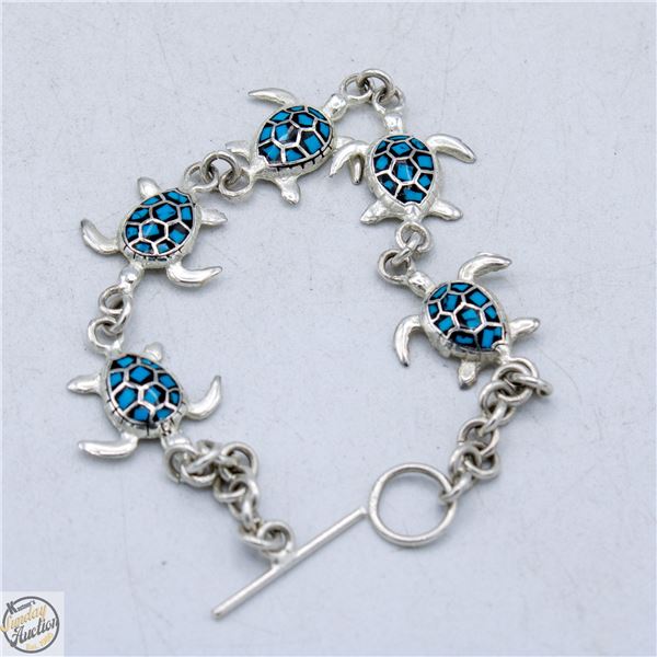 .925 SILVER TURTLE BRACELET