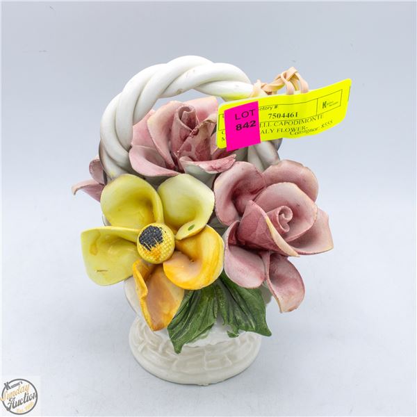 GENUINE M.I.I. CAPODIMONTE MADE IN ITALY FLOWER-