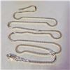 Image 1 : SILVER NECKLACE LENGTH 22 INCHES WEIGHT 7.85G