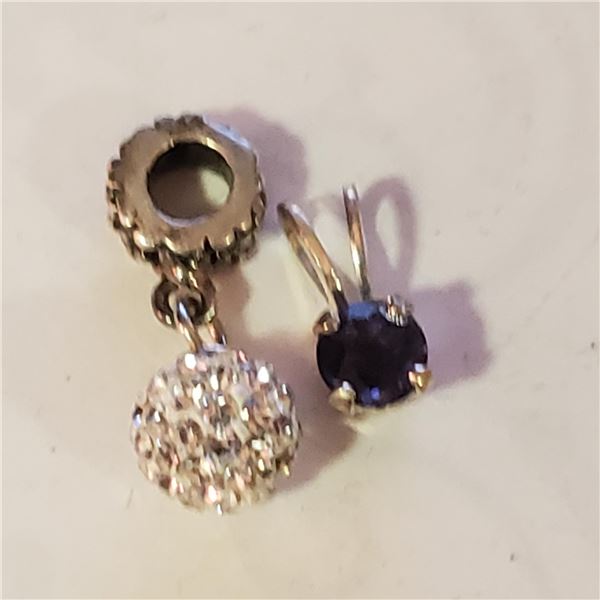 SILVER LOT OF 2 IOLITE PENDANT