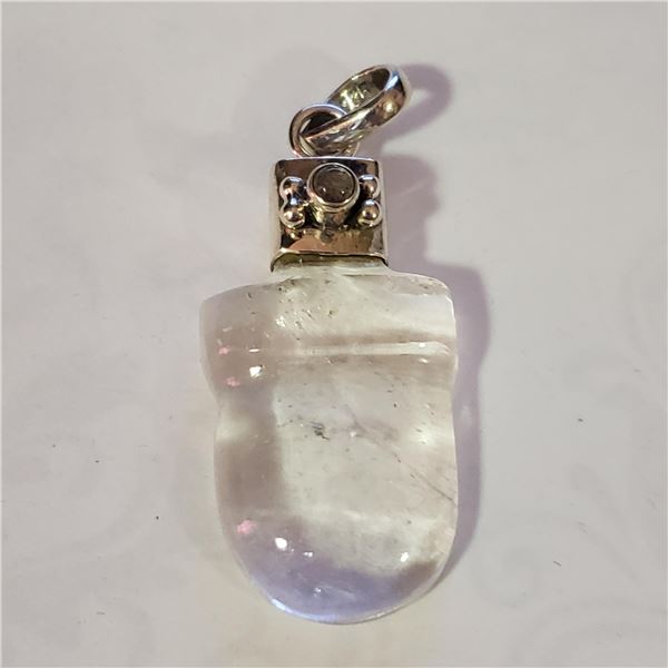 SILVER GEMSTONE PENDANT WEIGHT 8.27G