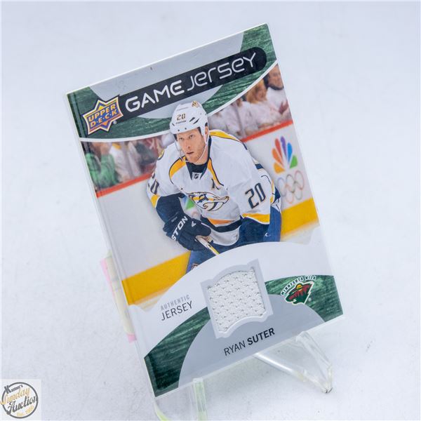 2012-13 UD RYAN SUTER PATCH CARD