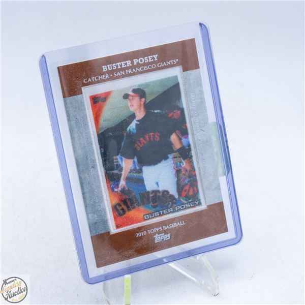 2010 TOPPS BUSTER POSEY MANUFACTURED PATCH CARD