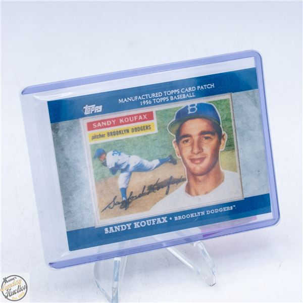 2013 TOPPS SANDY KOUFAX MANUFACTURED PATCH CARD