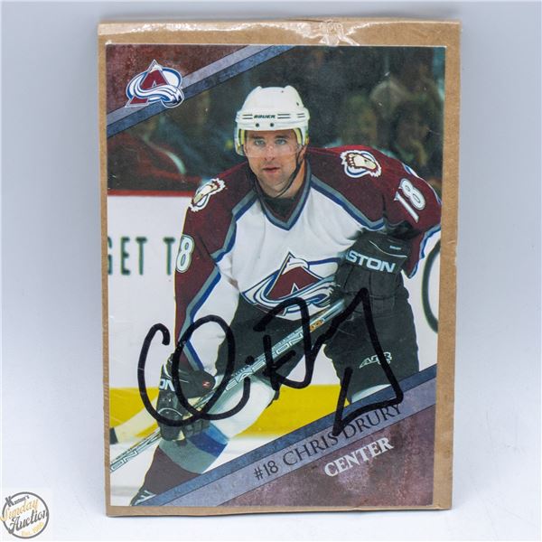 CHRIS DRURY SIGNED PICTURE NO COA