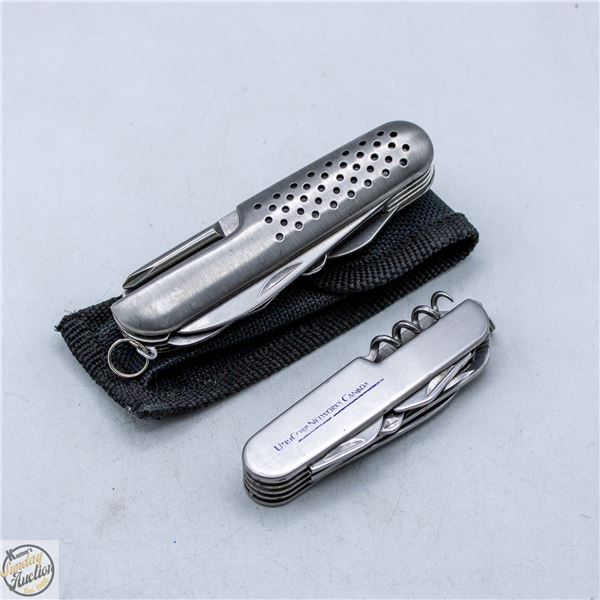 A PAIR OF VINTAGE POCKET KNIVES