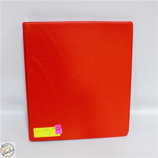 BINDER WITH 100+ BASEBALL CARDS