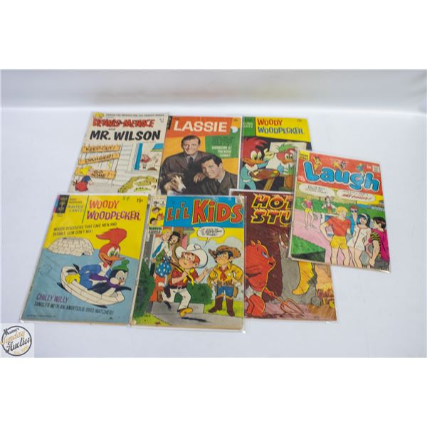 LOT OF 7 VINTAGE 15 CENT COMIC BOOKS