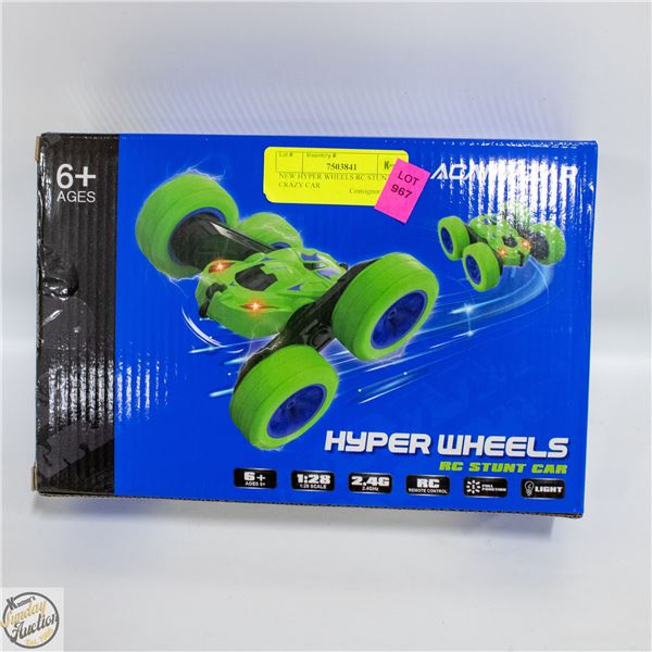 NEW HYPER WHEELS RC STUNT CRAZY CAR