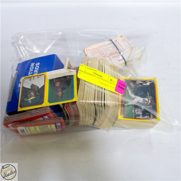 1980S BASEBALL STICKER CARD LOT ETC