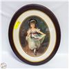 Image 1 : VINTAGE DANCING GIRL FRAMED PRINT 23"X19"