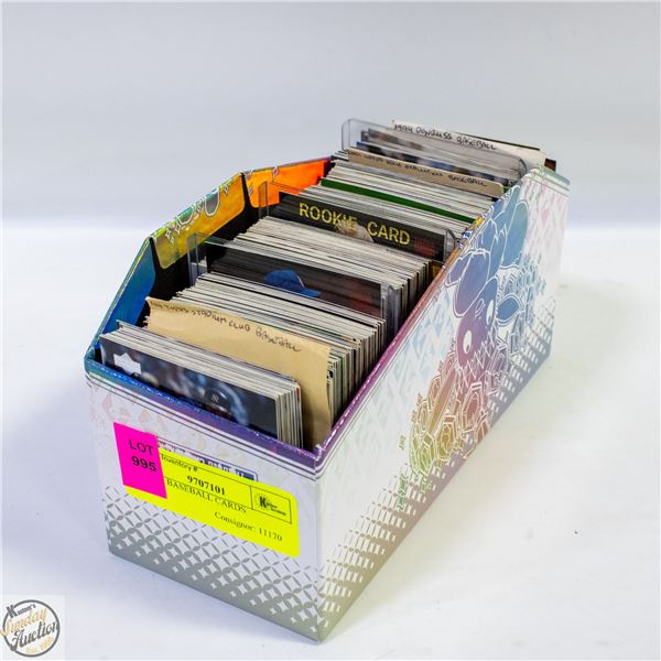 BOX OF BASEBALL CARDS