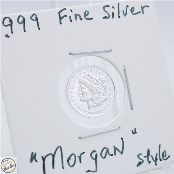 #4029-.999 FINE SILVER TOKEN WITH MORGAN